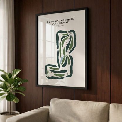 Ed Rachal Memorial Golf Course, Texas - Printed Golf Courses