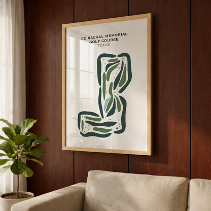 Ed Rachal Memorial Golf Course, Texas - Printed Golf Courses