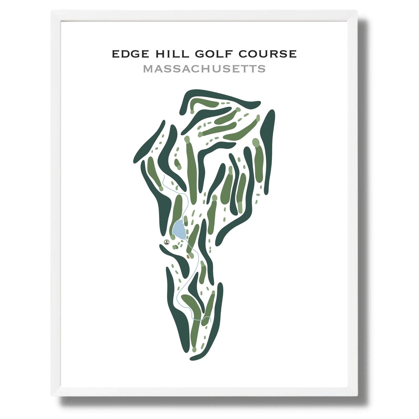 Edge Hill Golf Course, Massachusetts - Printed Golf Course