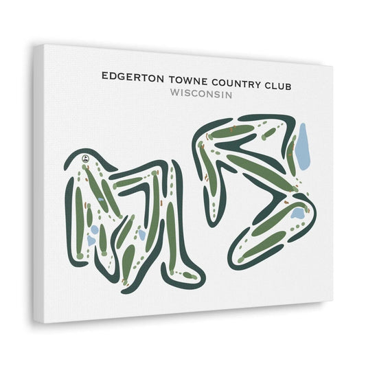 Edgerton Towne Country Club, Wisconsin- Printed Golf Courses