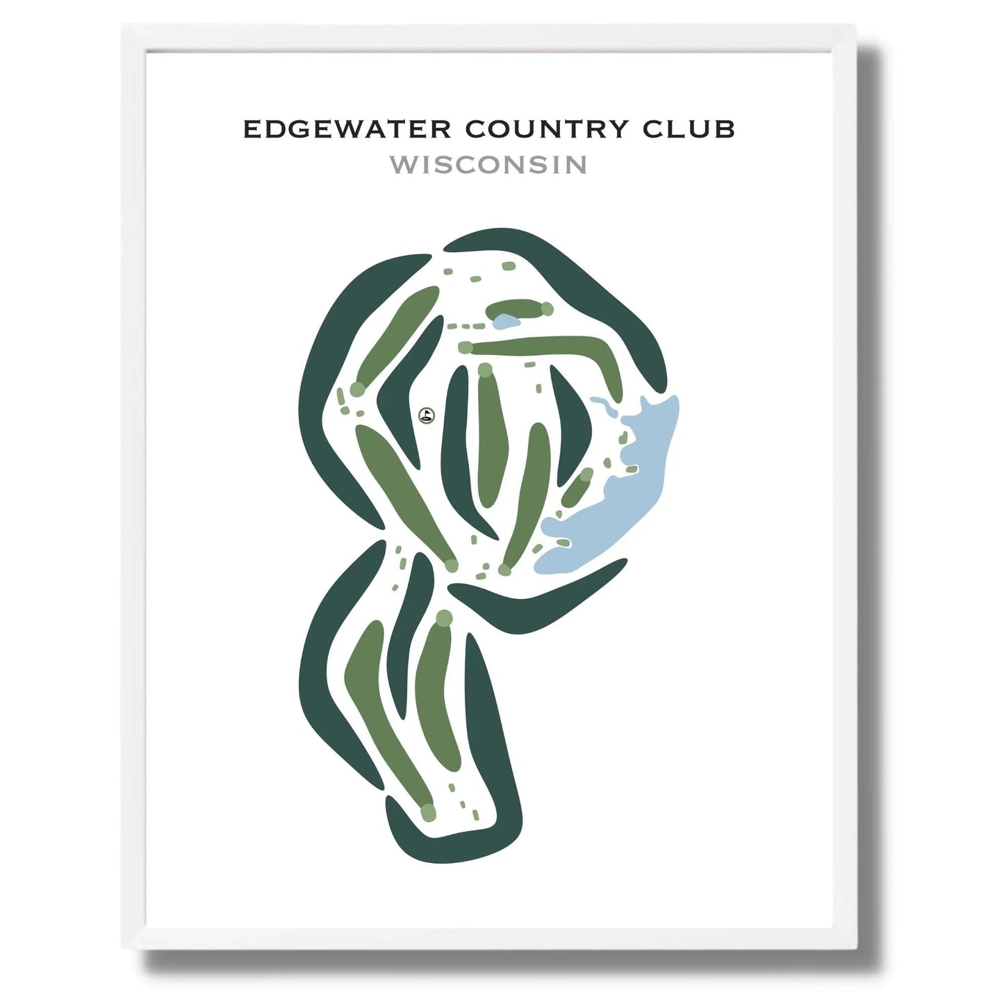 Edgewater Country Club, Wisconsin - Printed Golf Courses