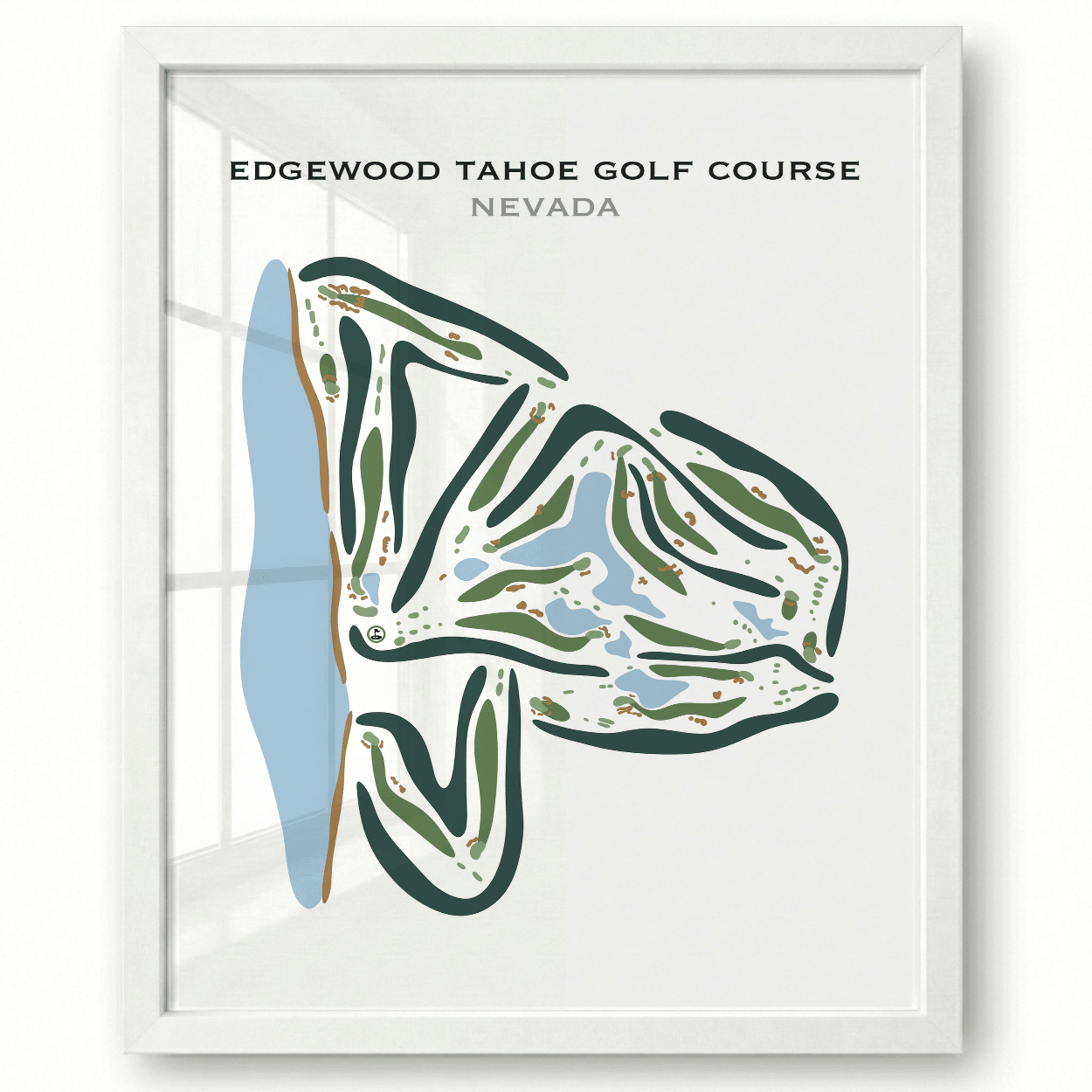 Edgewood Tahoe Golf Course, Nevada - Printed Golf Courses