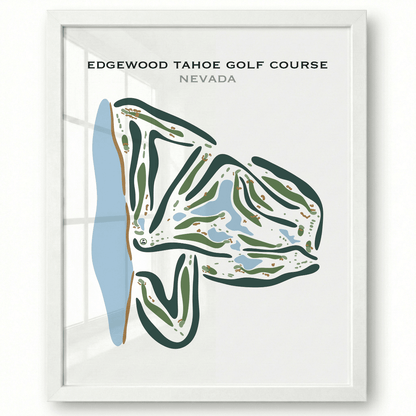 Edgewood Tahoe Golf Course, Nevada - Printed Golf Courses