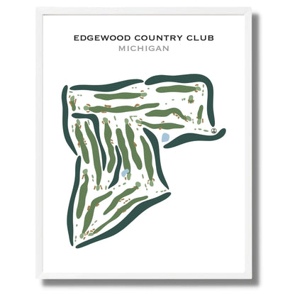 Edgewood Country Club, Michigan - Printed Golf Courses