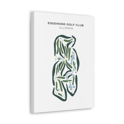Edgewood Golf Club, Illinois - Printed Golf Courses