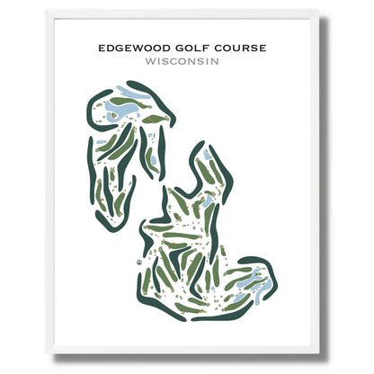 Edgewood Golf Course, Wisconsin - Printed Golf Course