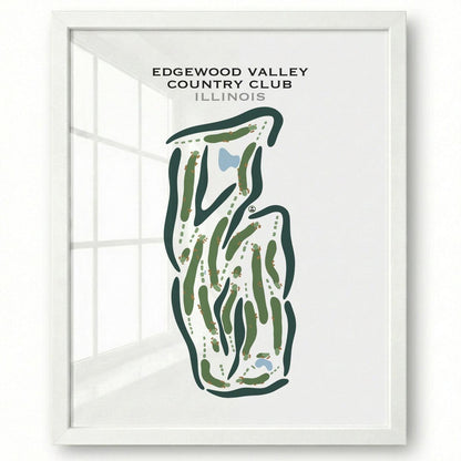 Edgewood Valley Country Club, Illinois - Printed Golf Courses