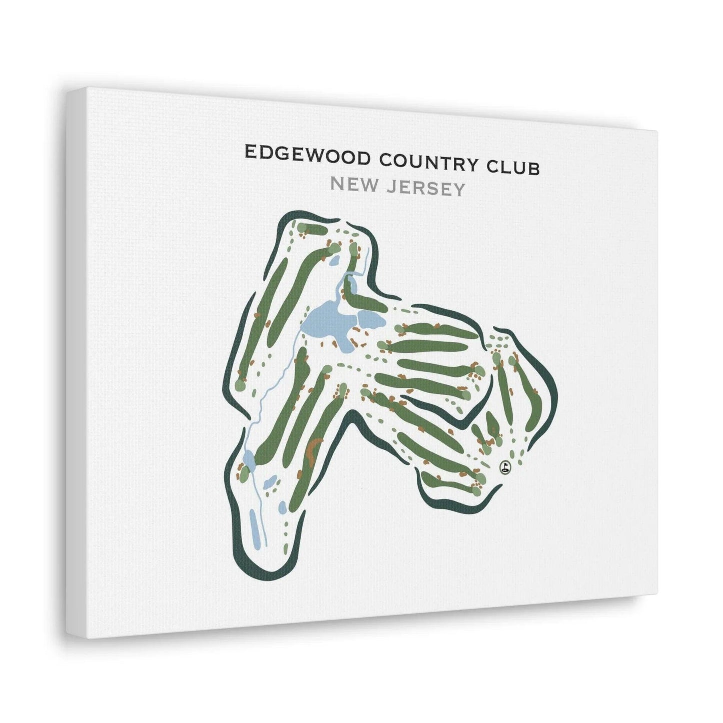 Edgewood Country Club, New Jersey - Printed Golf Courses