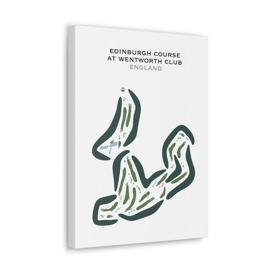 Edinburgh Course at Wentworth Golf Club, England - Printed Golf Courses