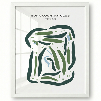 Edna Country Club, Texas - Printed Golf Courses