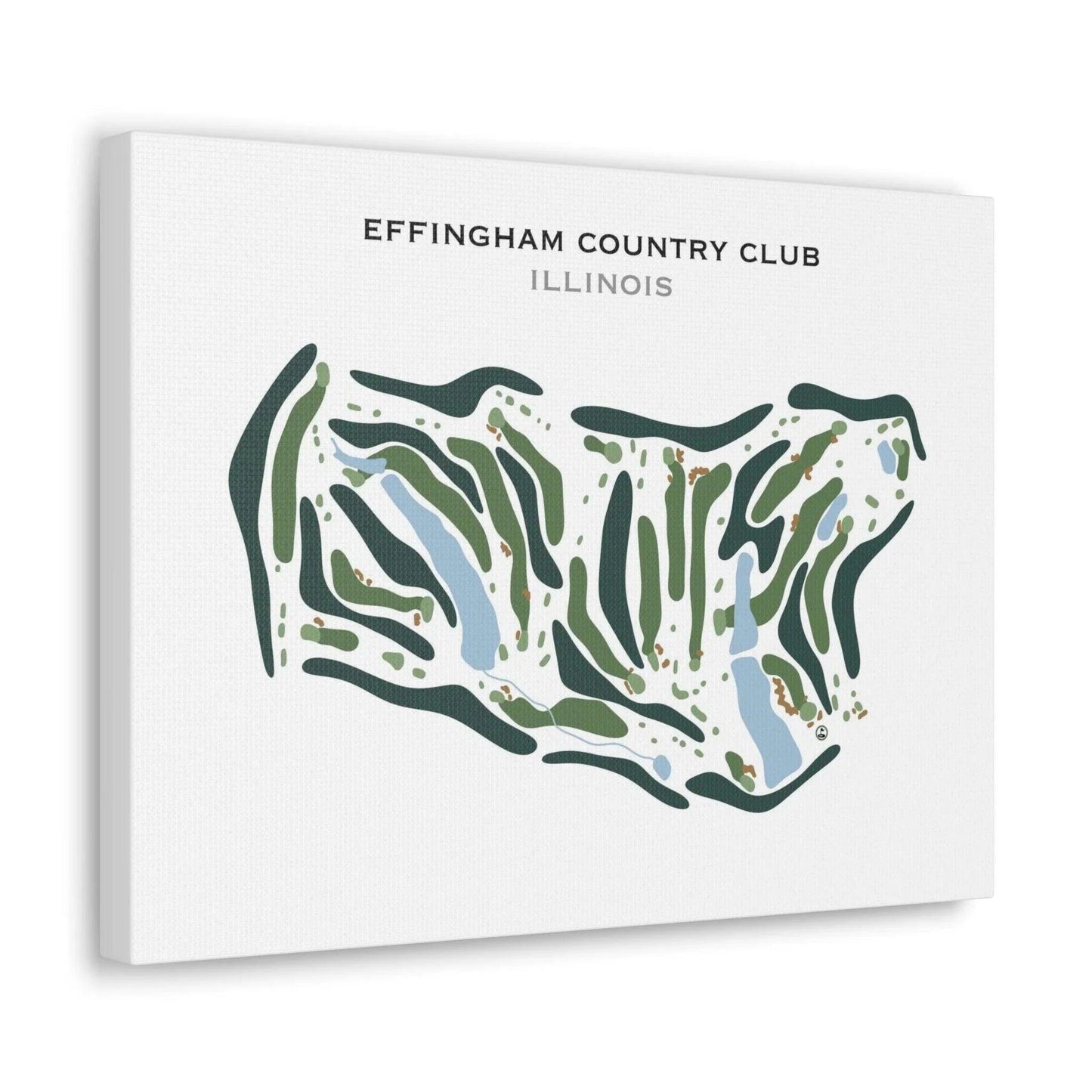 Effingham Country Club, Illinois - Printed Golf Course