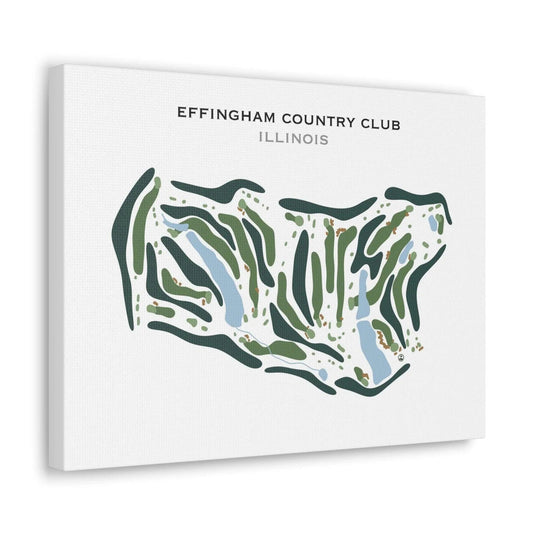 Effingham Country Club, Illinois - Printed Golf Course