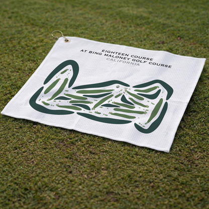 Eighteen Course at Bing Maloney Golf Course, California - Printed Golf Courses