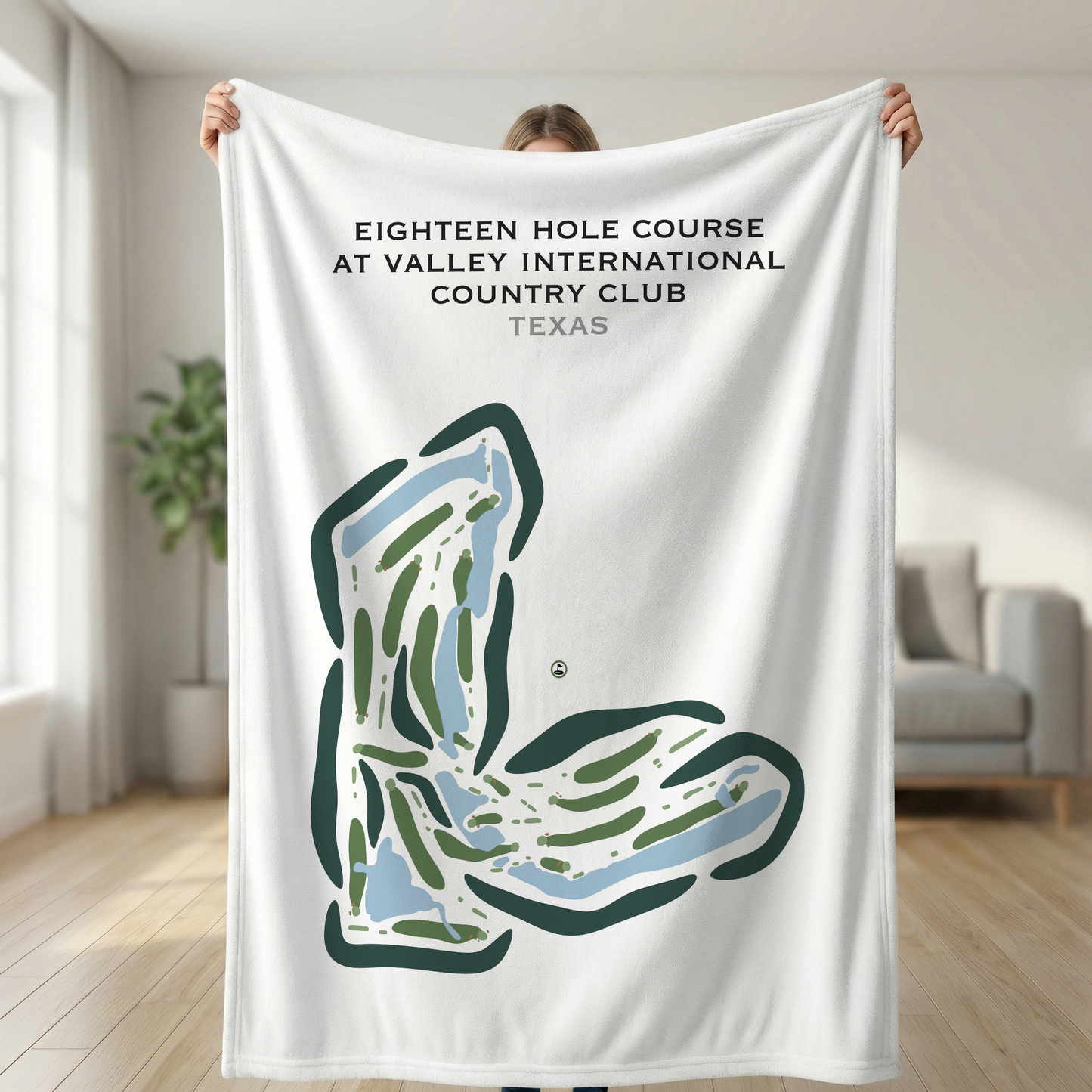Eighteen Hole at Valley International Country Club, Texas - Printed Golf Courses