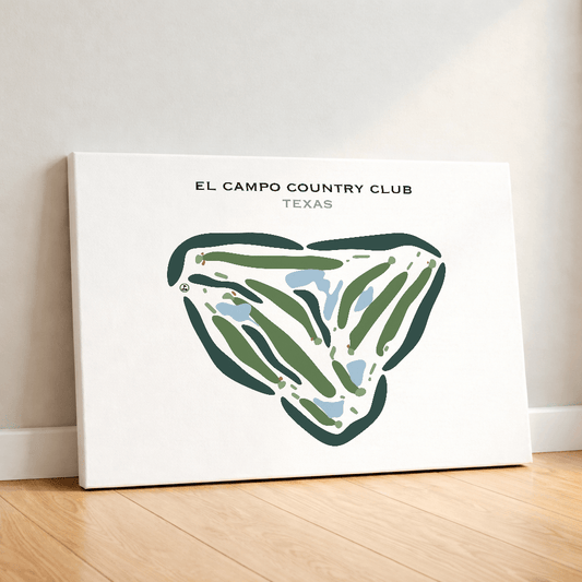 El Campo Country Club, Texas - Printed Golf Courses