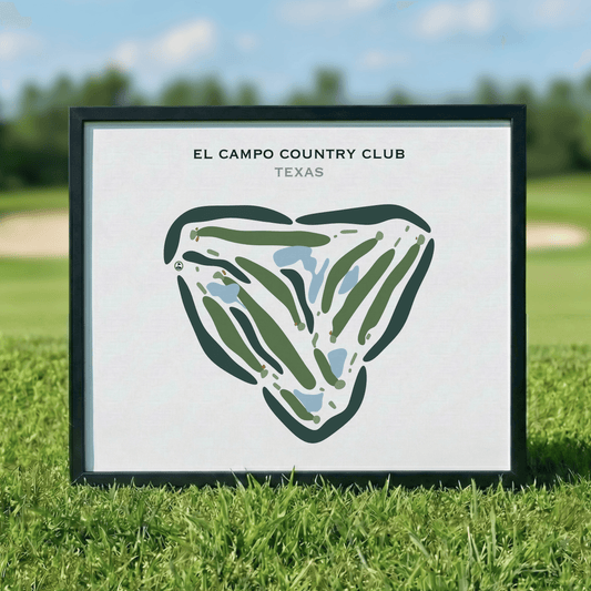 El Campo Country Club, Texas - Printed Golf Courses