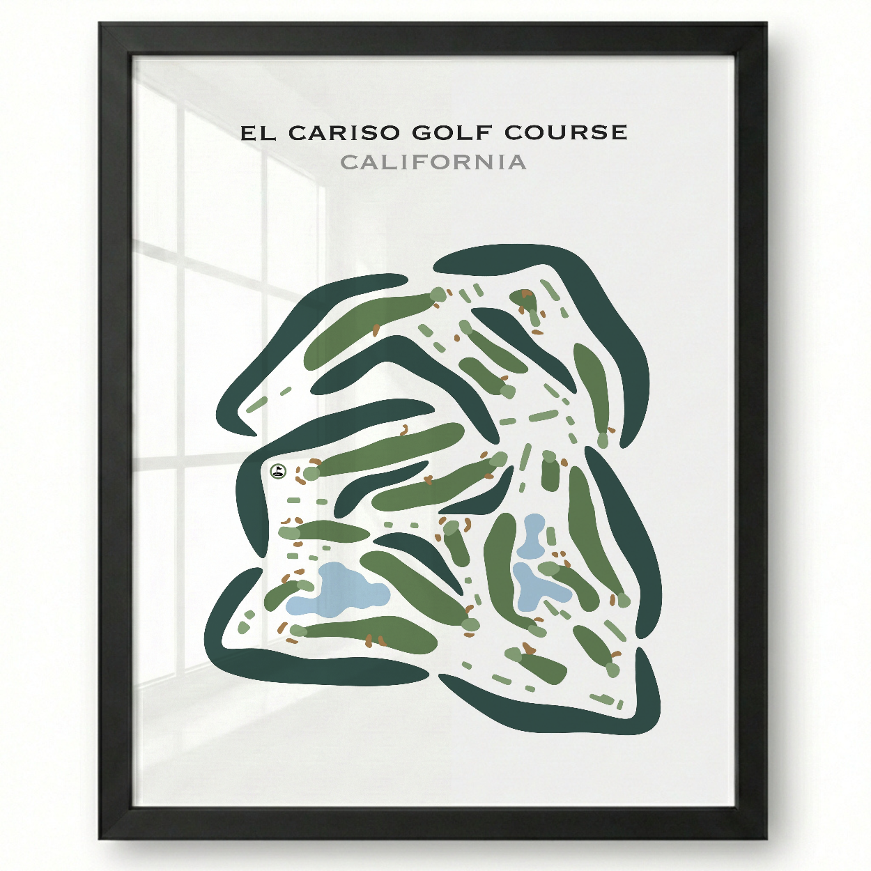 El Cariso Golf Course, California - Printed Golf Courses