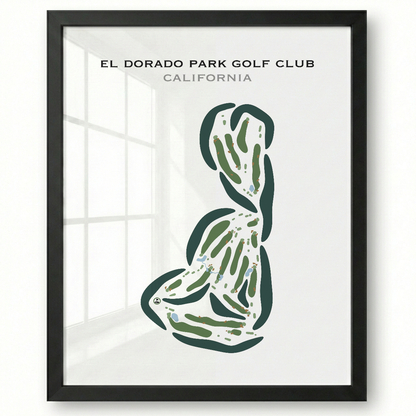 El Dorado Park Golf Club, California - Printed Golf Courses