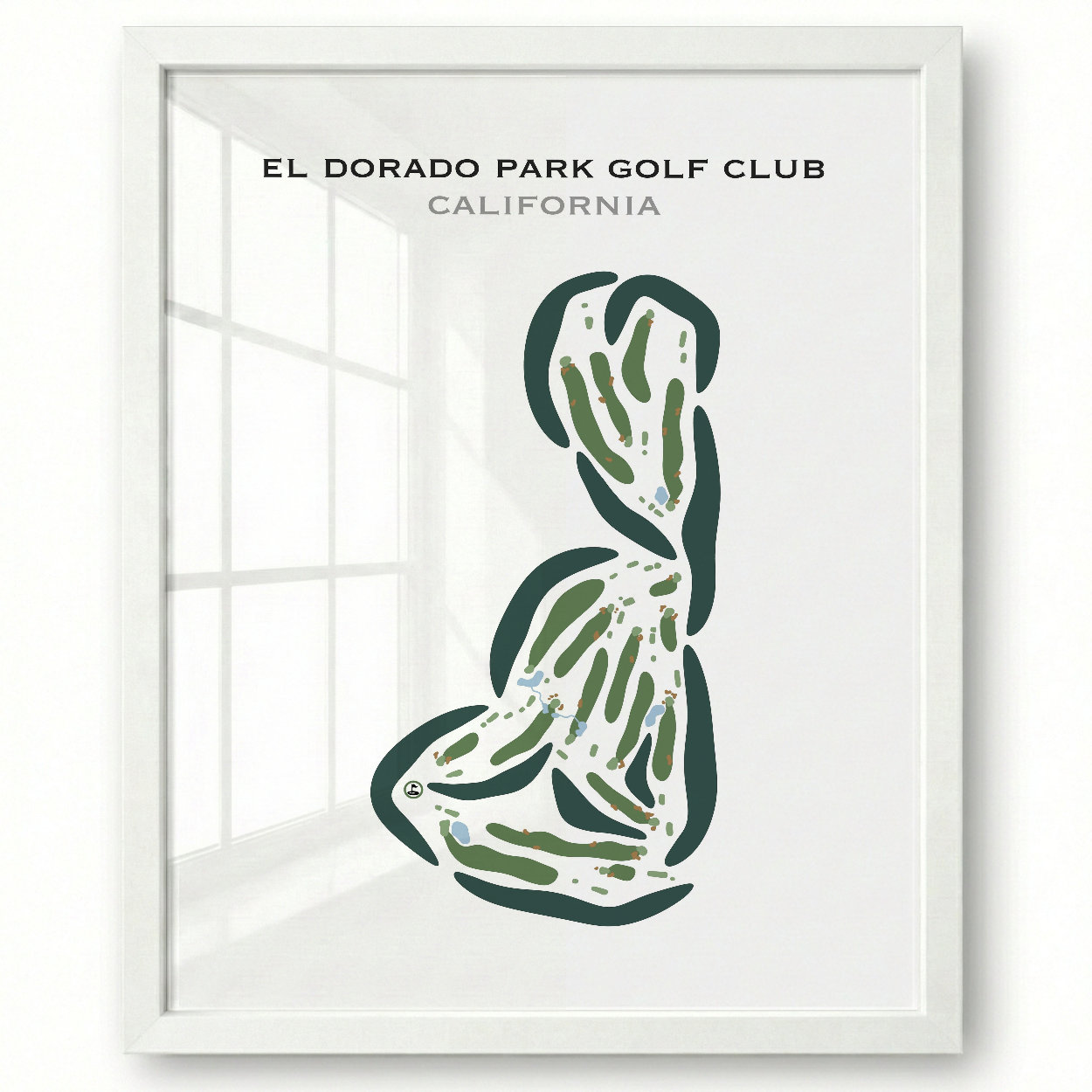 El Dorado Park Golf Club, California - Printed Golf Courses