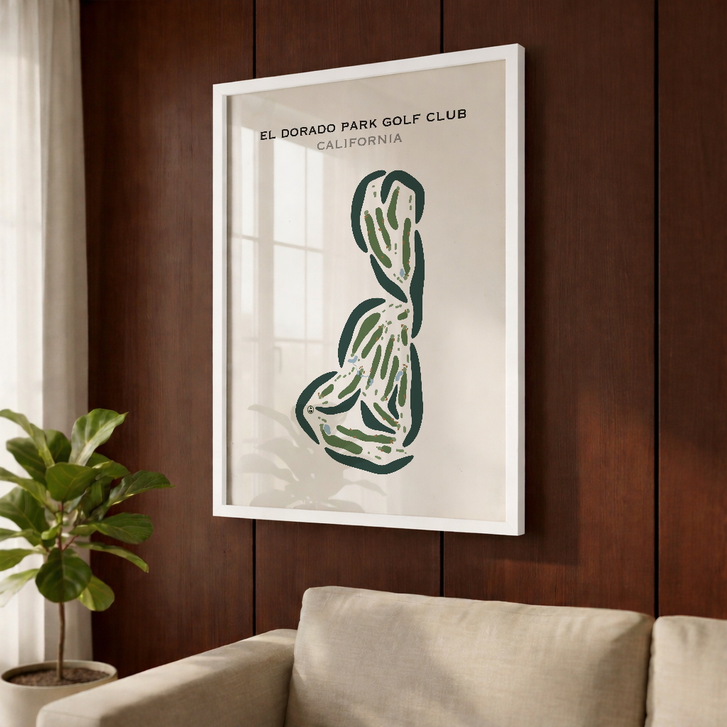 El Dorado Park Golf Club, California - Printed Golf Courses