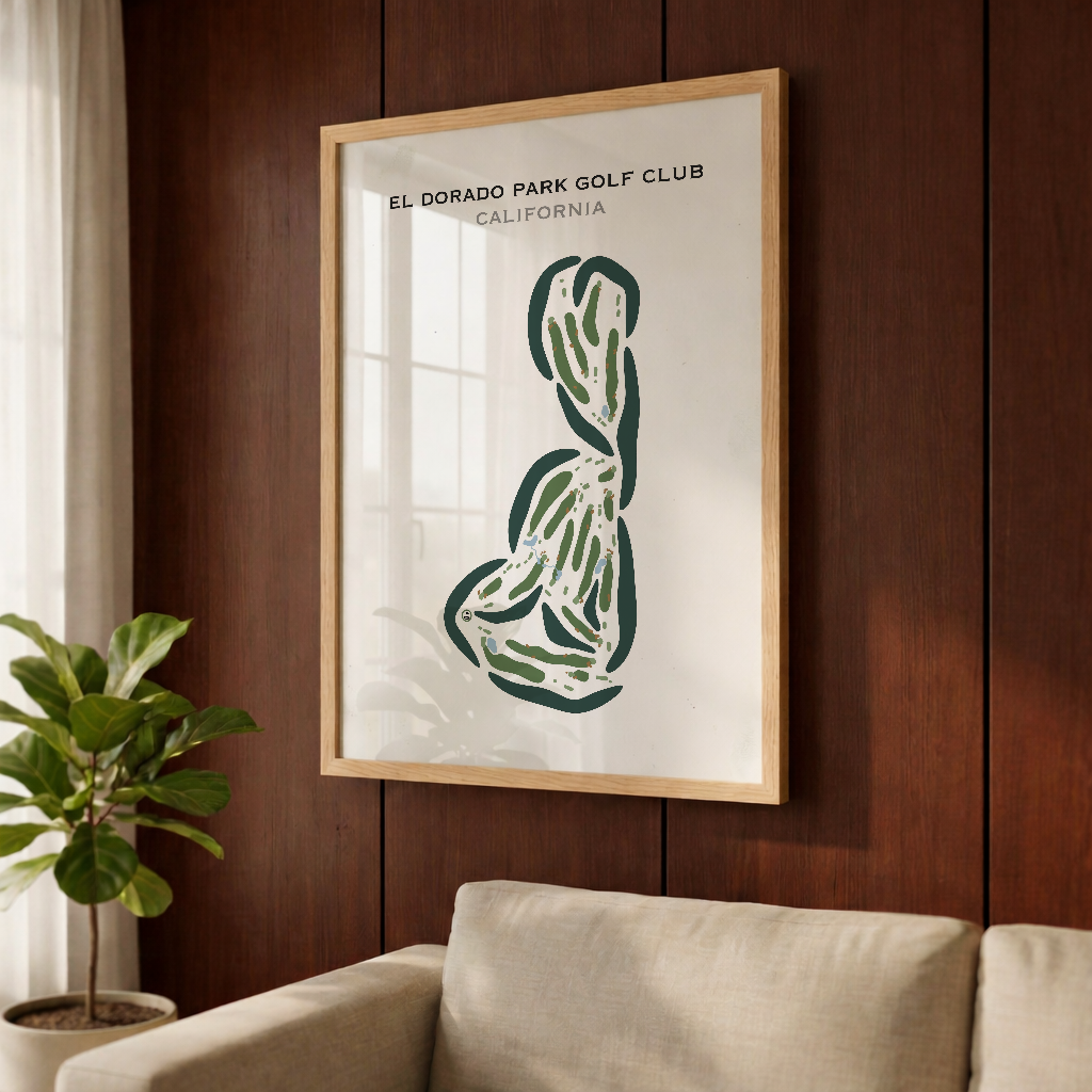 El Dorado Park Golf Club, California - Printed Golf Courses