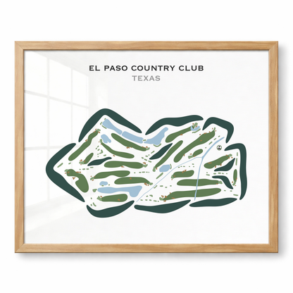 El Paso Country Club, Texas - Printed Golf Courses