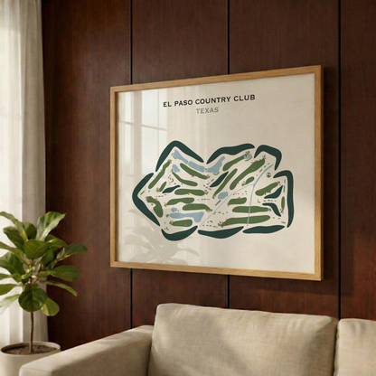 El Paso Country Club, Texas - Printed Golf Courses