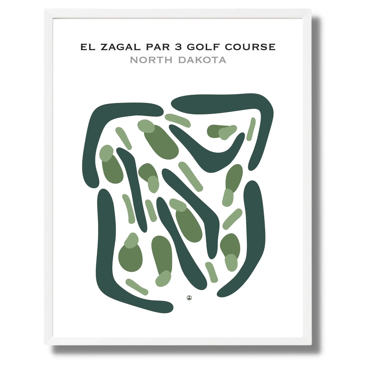 El Zagal Par 3 Golf Course, North Dakota - Printed Golf Courses