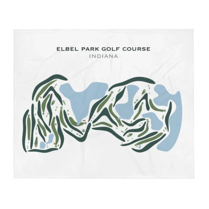 Elbel Park Golf Course, Indiana - Printed Golf Courses