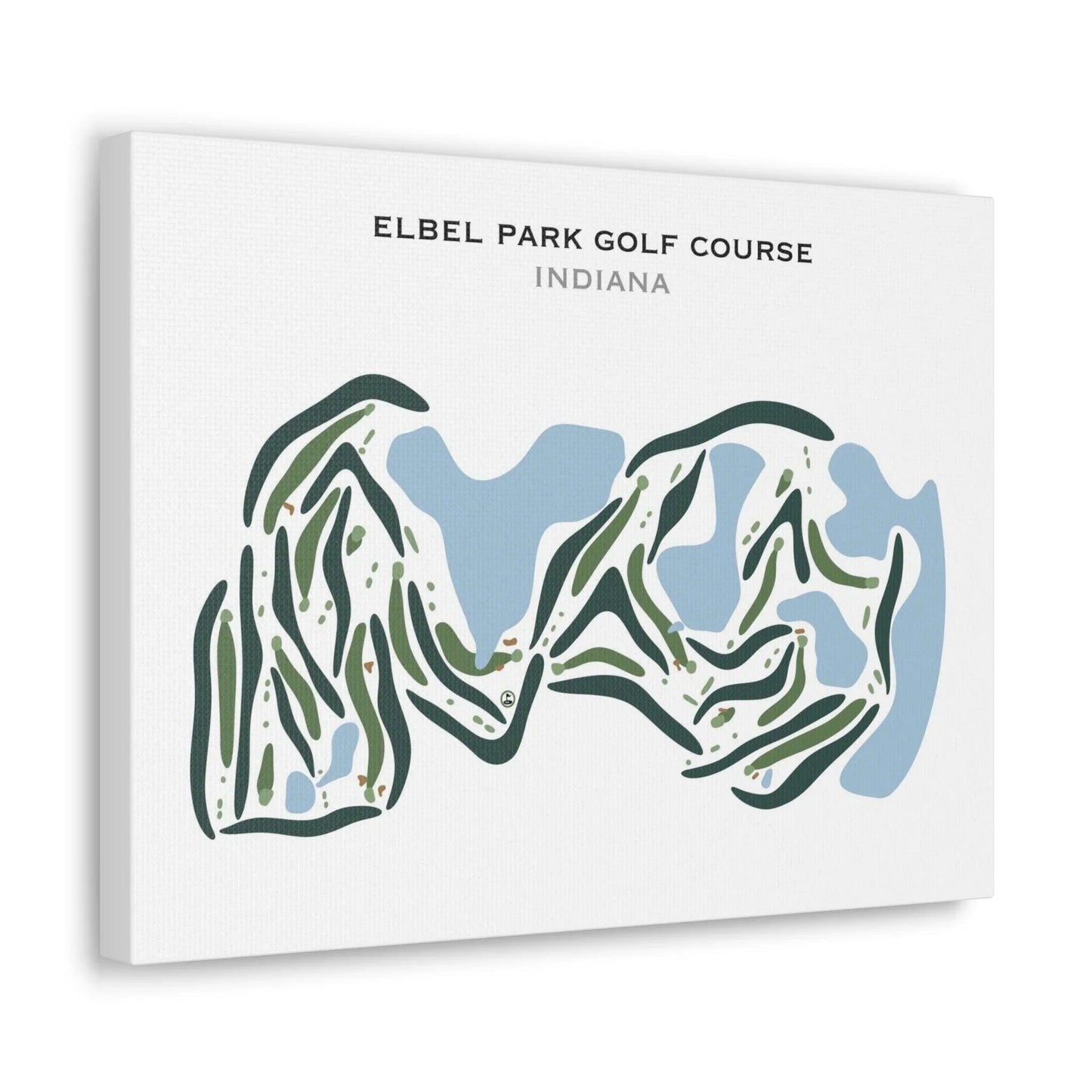 Elbel Park Golf Course, Indiana - Printed Golf Courses