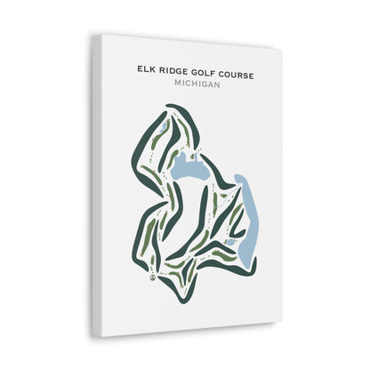 Elk Ridge Golf Course, Michigan - Printed Golf Courses