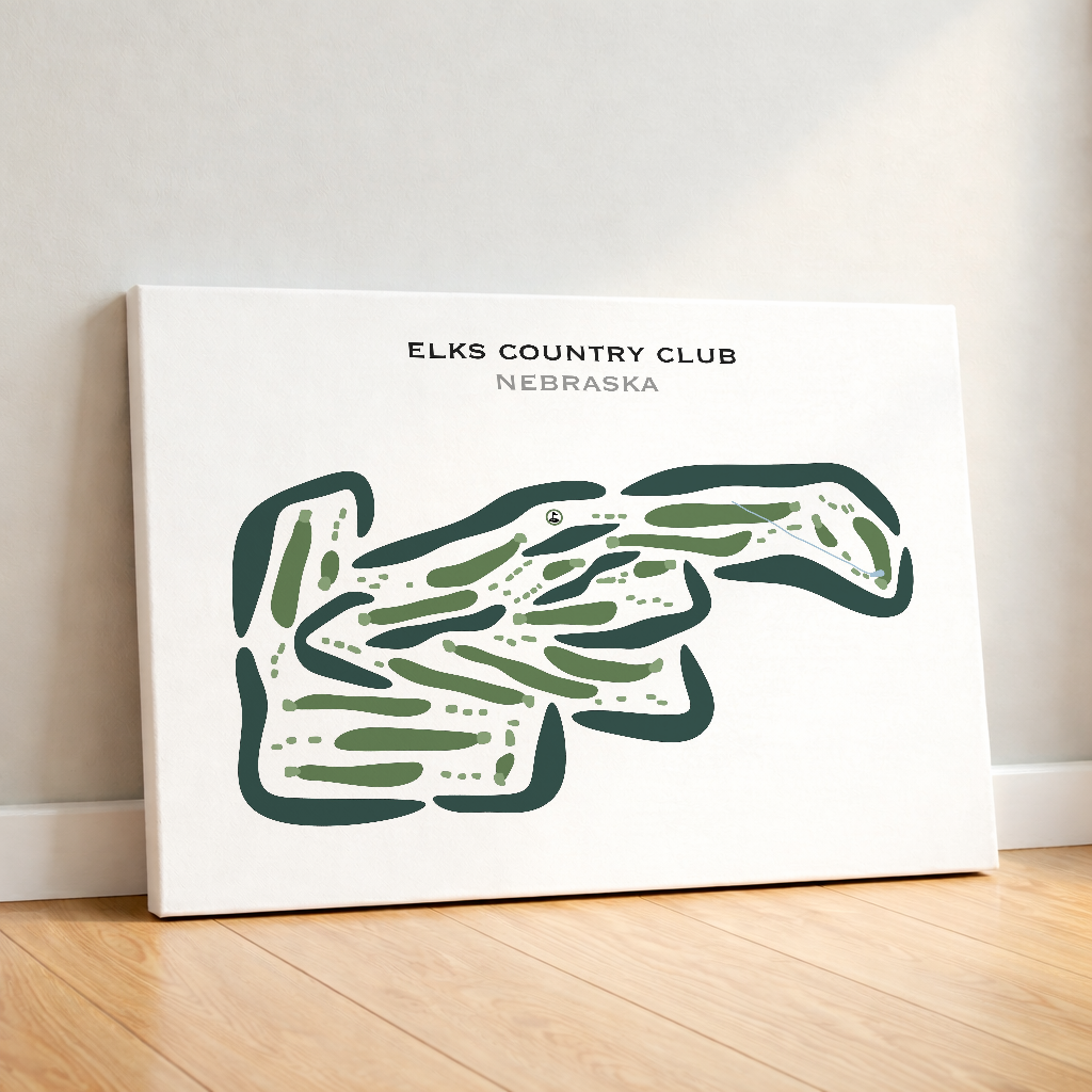Elks Country Club, Nebraska - Printed Golf Courses