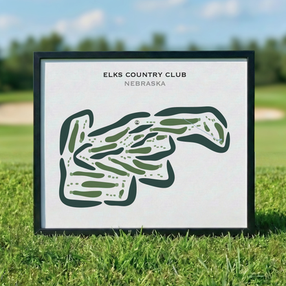 Elks Country Club, Nebraska - Printed Golf Courses