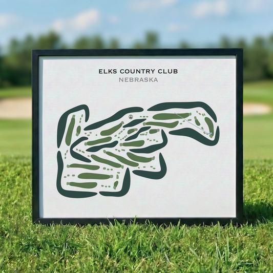 Elks Country Club, Nebraska - Printed Golf Courses