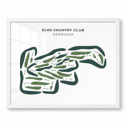 Elks Country Club, Nebraska - Printed Golf Courses