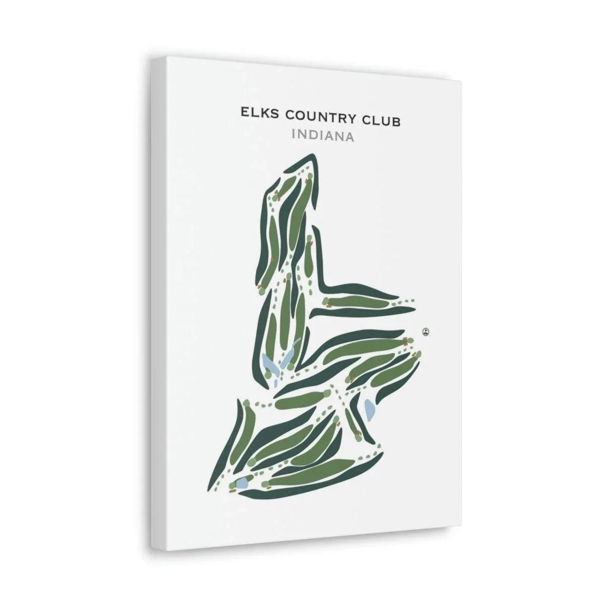 Elks Country Club, Indiana - Printed Golf Courses