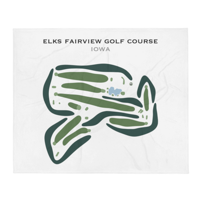 Elks Fairview Golf Course, Iowa - Printed Golf Courses