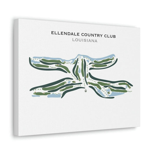 Ellendale Country Club, Louisiana - Printed Golf Courses
