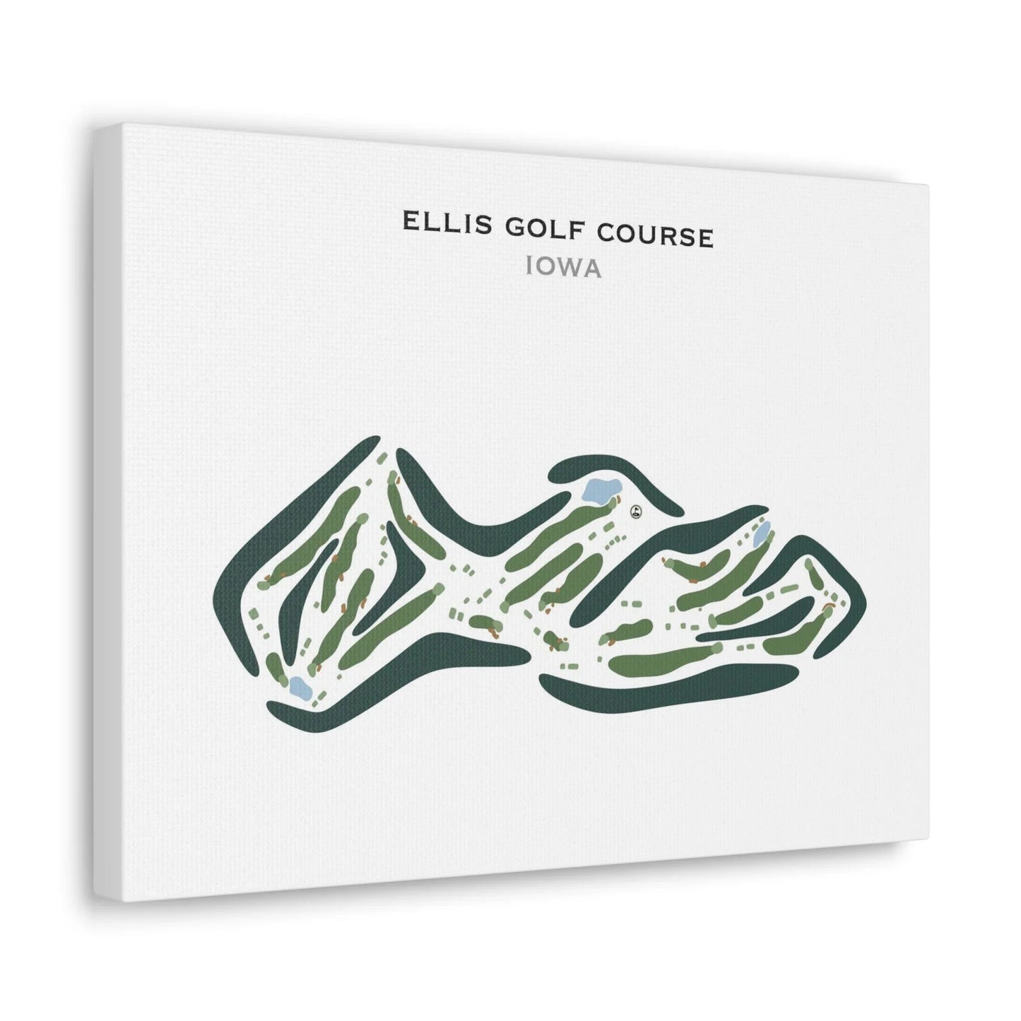 Ellis Golf Course, Iowa - Printed Golf Courses
