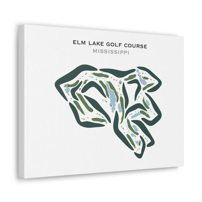 Elm Lake Golf Course, Mississippi - Printed Golf Courses