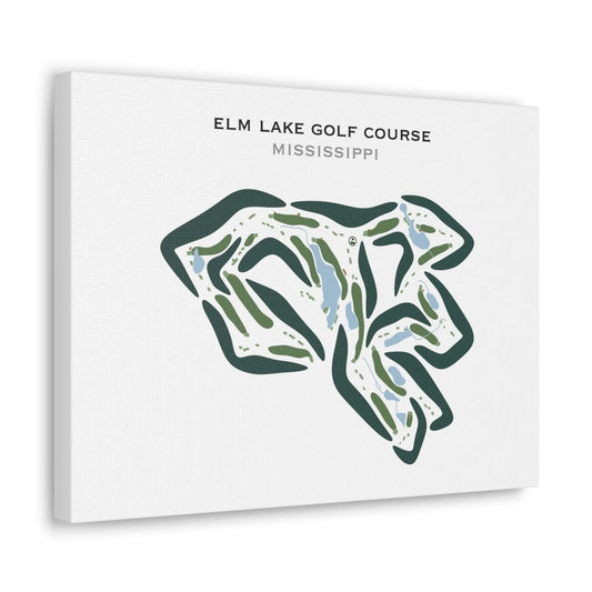 Elm Lake Golf Course, Mississippi - Printed Golf Courses