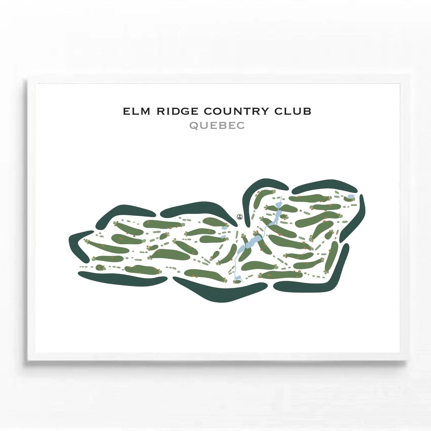 Elm Ridge Country Club, Quebec, Canada - Printed Golf Courses