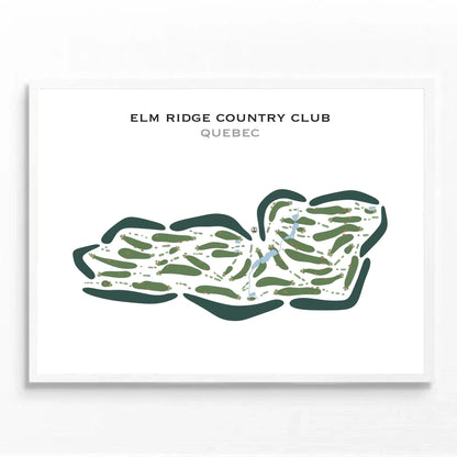 Elm Ridge Country Club, Quebec, Canada - Printed Golf Courses