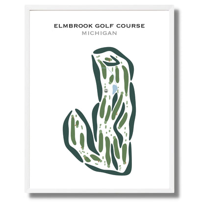 Elmbrook Golf Course, Michigan - Printed Golf Courses
