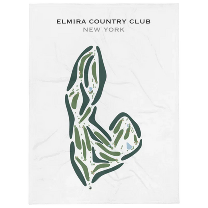 Elmira Country Club - Golf Course, New York - Printed Golf Courses
