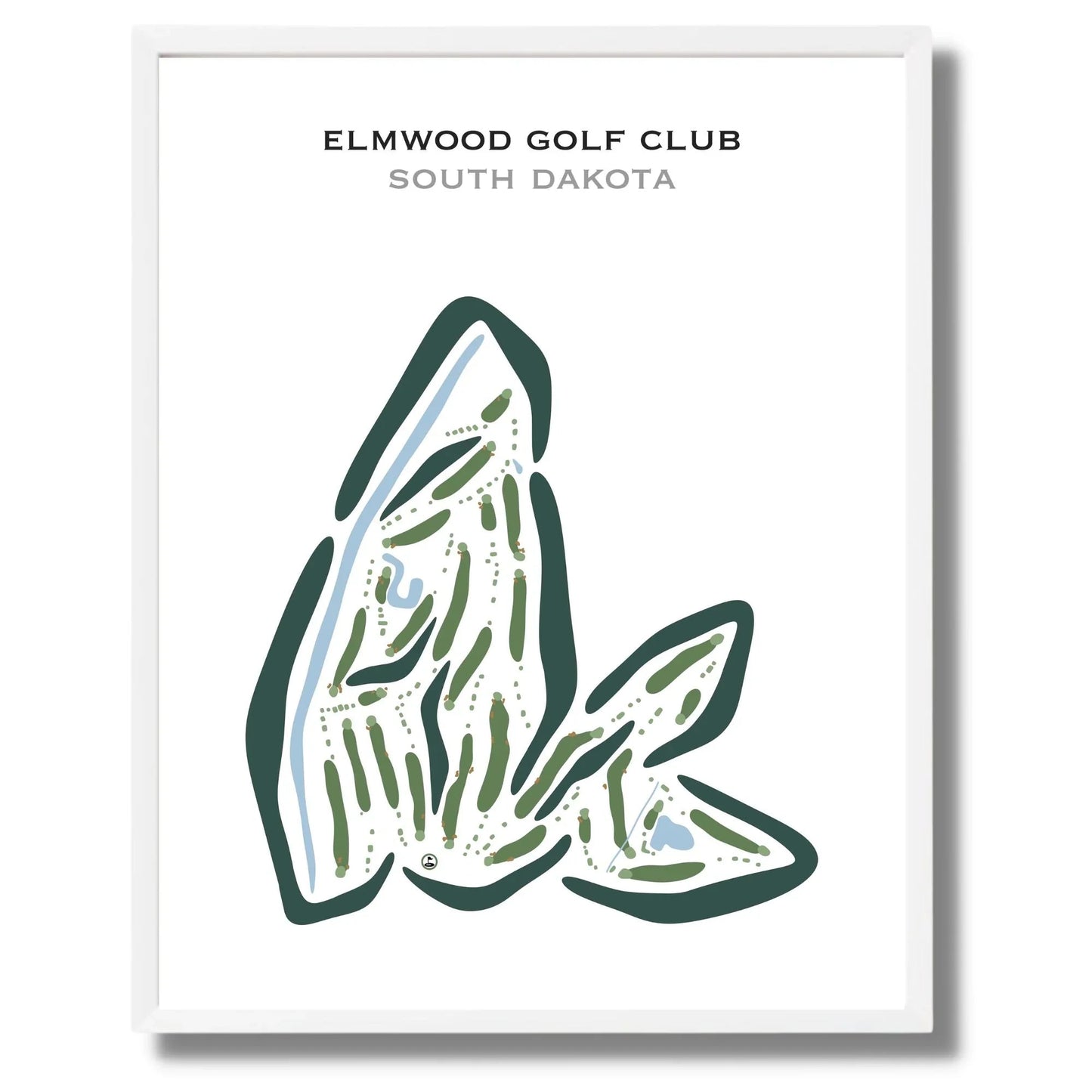 Elmwood Golf Club, South Dakota - Printed Golf Courses