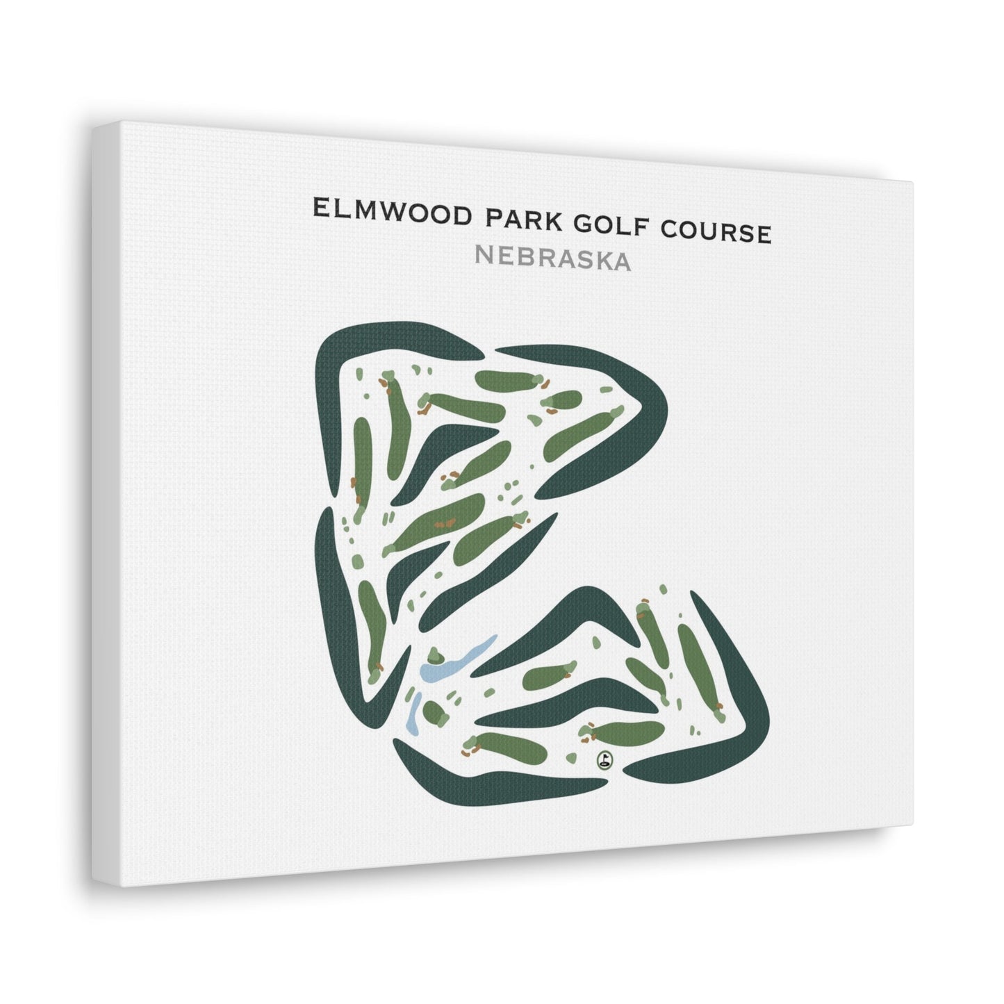 Elmwood Park Golf Course, Nebraska - Printed Golf Courses