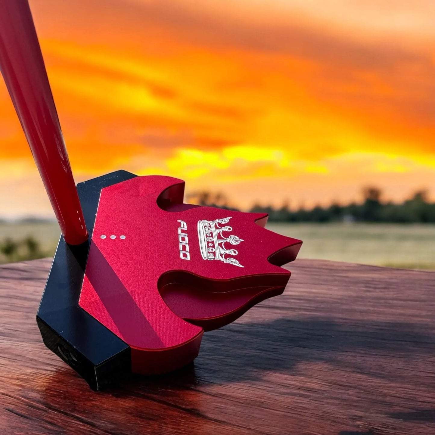 Lombardi Golf Custom Red Fuoco Mallet Golf Putter - GOLF LEAGUE