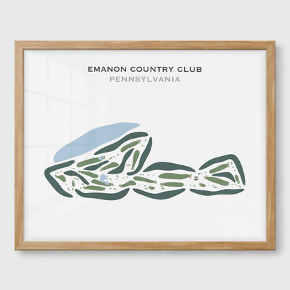 Emanon Country Club, Pennsylvania - Printed Golf Courses