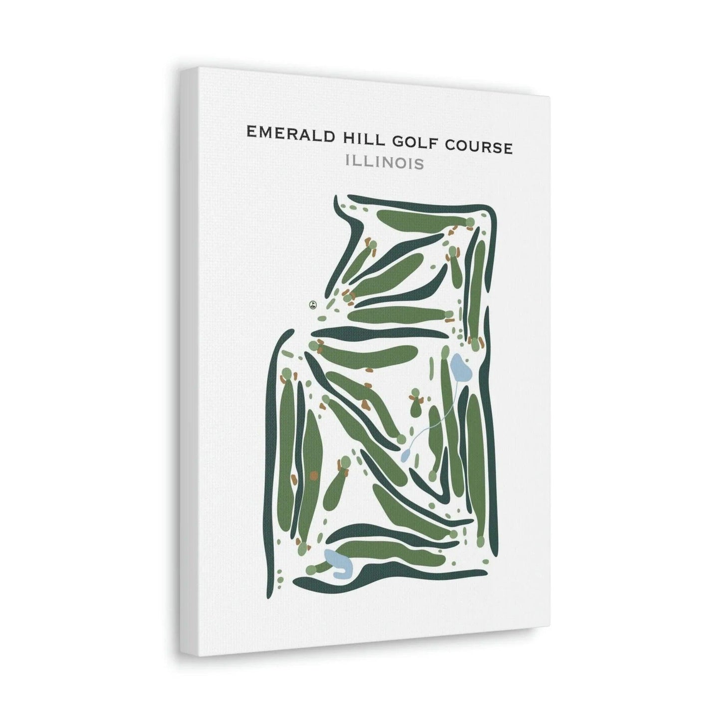 Emerald Hill Golf Course, Illinois - Printed Golf Courses